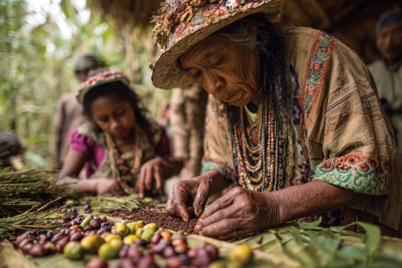 Ceremonialne kakao Chuncho Peru